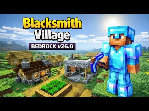 Village Seeds With Blacksmith ⚒️🔥 | Minecraft Bedrock v 26.0