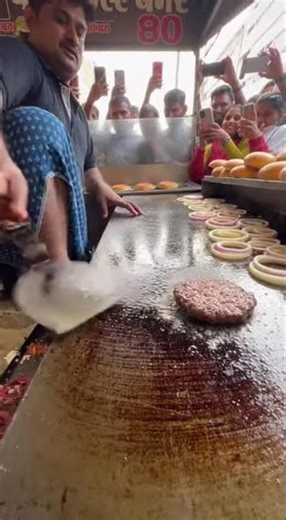 Chef Uses Feet To Cook Burgers