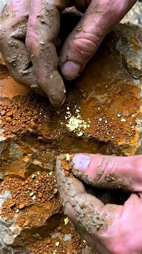 The process of finding gold | finding gold in bedrock fragments | finding gold nuggets worth $999,9