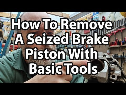 How To Remove A Seized Brake Caliper Piston - No Special Tools Used