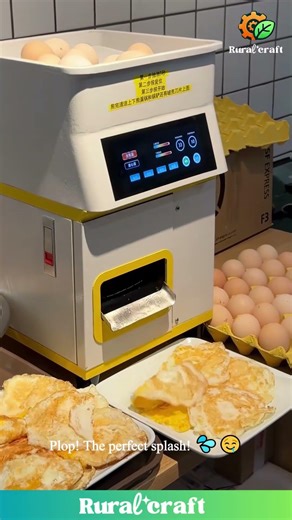 My Brain Can't Handle How Satisfying This Robot Egg Fryer Is! 🤯 Breakfast in 2024 is Wild! #funny