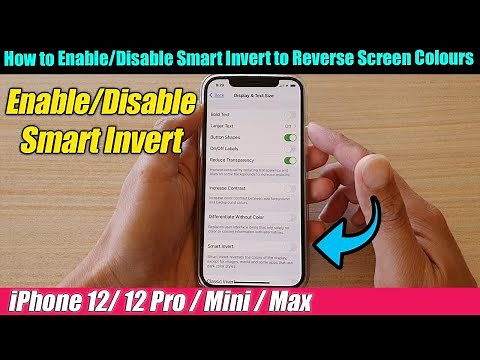 iPhone 12/12 Pro: How to Enable/Disable Smart Invert to Reverse Screen Colours