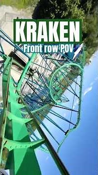Kraken POV at Seaworld #rollercoaster #ride #kraken #seaworld #coaster #frontrow #fyp #ridepov #pov