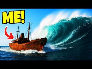 RUSTY Ship SINKS AFTER MEGA TSUNAMI in Stormworks Sinking Ship Survival!