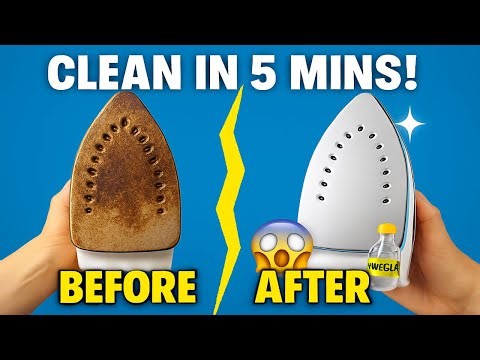 How to Clean Electric Iron Base FAST at Home | Remove Rust & Burn Marks at Home!