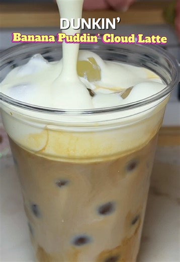 Banana Puddin’ Cloud Latte Recipe Inspired by Dunkin’