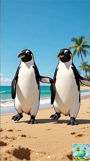 Colorful Penguins Dance Party on the Beach 🐧🌈 | Cutest Animated Short Ever!