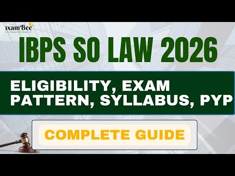 IBPS SO Law 2026 || Complete guide || Eligibility, Exam patter, Syllabus, PYP