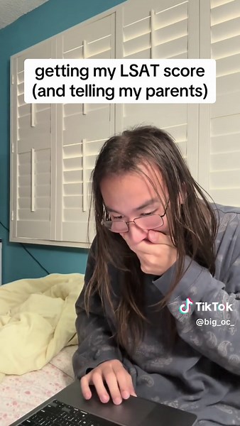 I know 165 isn’t high but i’m proud anyway! also happy to he done studying for this damn test lol ALSO I LOVE U MOM AND DAD! #foryou #fyp #lsat #lawschool