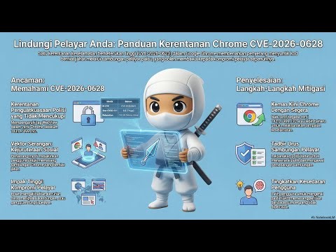 ⚠️ BERHENTI! Kemas Kini Chrome Sekarang (CVE-2026-0628 & Zero-Days) #keselamatansiber #zeroday