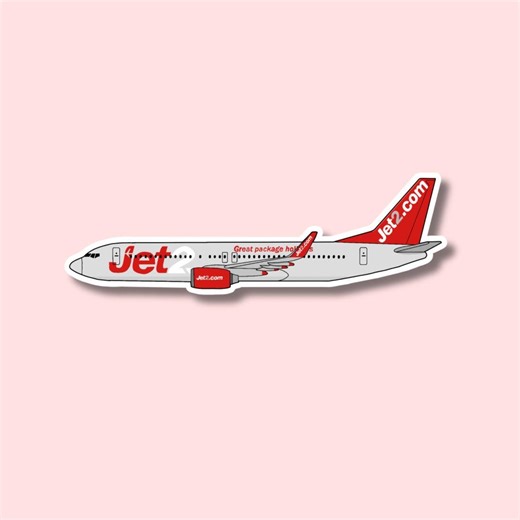 Jet2 737 Airbus Airplane Sticker | Glossy Aviation Decal - Etsy