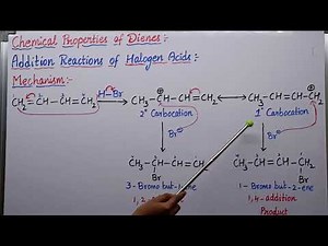 1,2 and 1,4- Addition Reactions of Dienes.