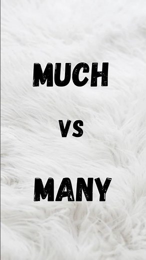 Much vs Many – What’s the Difference? | Grammar in 60 Seconds