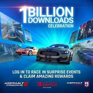 316K views · 3.8K reactions | ASPHALT HIT 1 BILLION DOWNLOADS‼️ This calls for a celebration like no other!​拾​​​​ Join us for more surprises, in-game events and contests in Asphalt 9: Legends, Asphalt 8: Airborne, or Asphalt 9 for Nintendo Switch™ ! You made this amazing milestone possible, so thanks for being part of the Asphalt community! #Asphalt1Billion | Asphalt Legends | Facebook