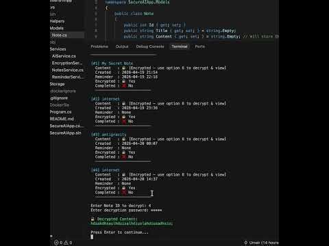 CLI Notes and File Encryption and decryption with .net C# project