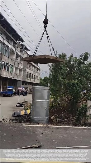 Crane pile driving: Using gravity to create the force for foundation construction.