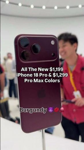 All The New $1,199 iPhone 18 Pro and $1,299 iPhone 18 Pro Max Colors