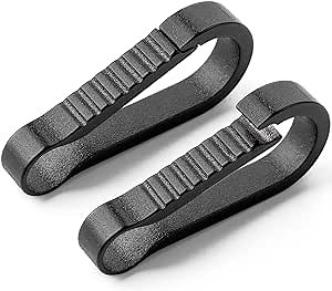TISUR Titanium Key Ring Hooks, Small Carabiner Keychain Clip,Mini Snap Keyring Key Organizer Key Chain
