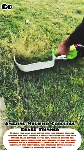 Amazing Modified Cordless Grass Trimmer#gardening