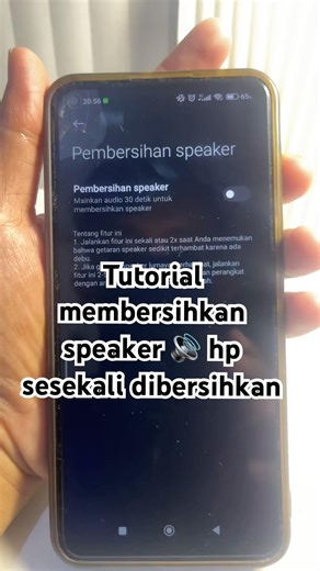 Tutorial membersihkan speaker hp 🔊 sesekali wajibbbb dicoba #tips #tutorial #update