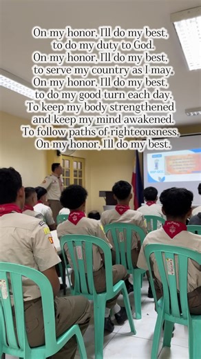 On My Honor Song 🎶🎵 #iskawtbalara #balarahighschool #boyscoutsofthephilippines #BSPQuezonCity #VibrantStrongRevitalized #ScoutsPH #outfit104 #scout #seniorscout #boyscout #scouting #estc #drrm #onmyhonor #song #fyp