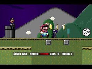 Super Mario Flash Halloween Edition Full Gameplay No Damage