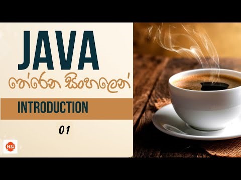 JAVA 01|තේරෙන සිංහලෙන් |Introduction|NSJ Online Academy