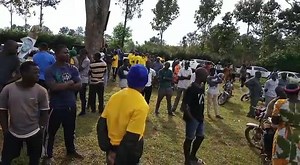 VIDEO: Musician Fred Ssebale performs for NRM supporters at a music show staged in Jinja City near the venue where Museveni was meeting party leaders as he canvasses for votes in Busoga ahead of 2021 poll #MonitorUpdates | Daily Monitor
