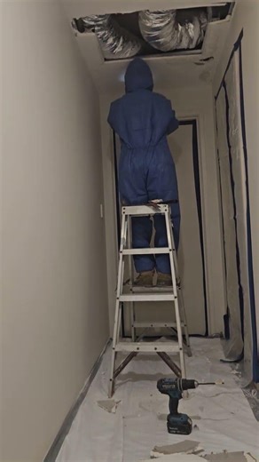 mould removal work at Hunters Hills today #blackmould #mouldremediation #mouldremoval