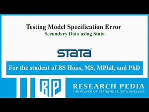 Testing model specification using Stata