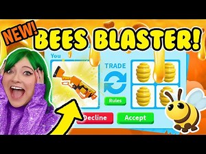 I GOT IT! UNBOXING THE NEW *NERF ADOPT ME BEES BLASTER* IN REAL LIFE & IN GAME! Adopt Me Roblox