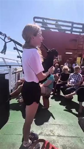 Scot’ober- A Scottish October Day 1 A video a day from our students. ⛴️⛴️⛴️ Playing on the ferry! CalMac Ferries | Isle of Arran Music School