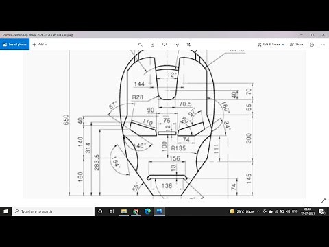 Ep4 AutoCAD Ironman Helmet (2D)