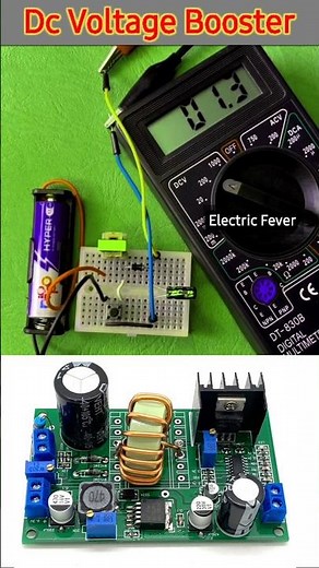 DC Voltage Booster Circuit, How voltage booster works #voltagebooster #experiment