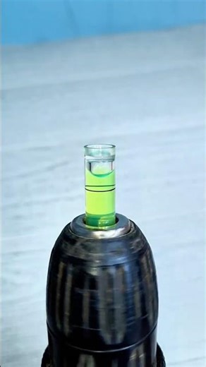 Ingenious Method to Upgrade Your Drill! How to add a bubble level to a drill #diy #tools #tricks