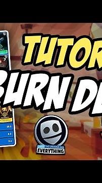 Burn Deck Tutorial - Cards, the Universe and Everything (CUE)