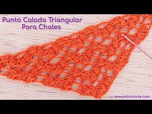 Punto Calado para Chal Triangular a Crochet: ¡Teje un Chal con Estilo!