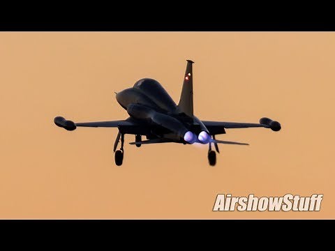 F-5 Freedom Fighter Sunset Flybys - America's Freedom Fest 2018