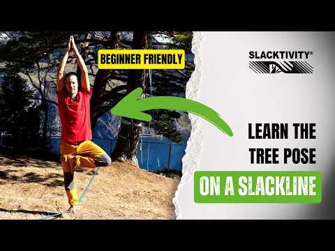 Learn the Yoga Tree Pose on a Slackline (Beginner-Friendly!)
