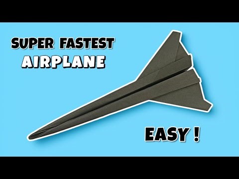 World Record Breaking Paper Plane Flies Like a Rocket !
