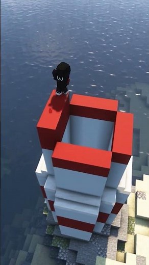 Simple Lighthouse base tutorial! #minecraft #minecraftbuilding #minecrafttutorial