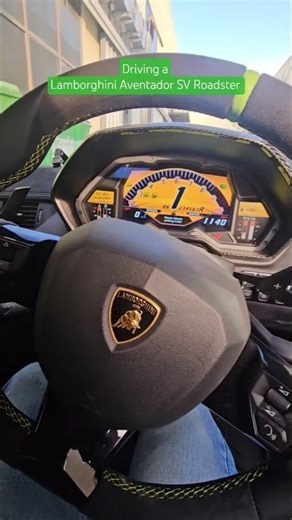 Driving a Lamborghini Aventador SV Roadster