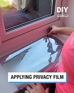 This privacy film will stop people from being able to look into your house! 🏡 | Do It Yourself
