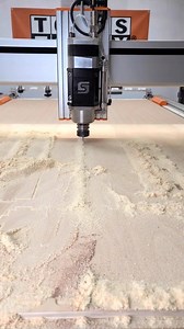 Cutting some test pieces for a computer cart with the Stepcraft Q.408 4'x8' CNC machine, available on our website! I started out with the @amanatool #46370 3 flute 1/4" Nesting compression bit from @toolstoday to cut the majority of the parts - - - - - - - #TeamTOOLSTODAY - - - - - - - RPM: 18,000 Feed Rate: 100ipm Plunge Rate: 50ipm Depth of cut: .5" Ramp in: Smooth circular .75" - - - - - - - The @fein vacuum held these pieces in place without issue. The bit left a perfectly clean top and bott