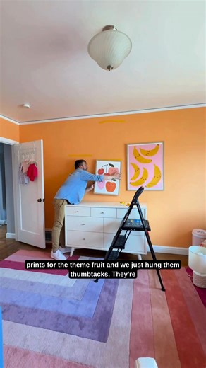 Fruity & Fabulous! 🍎🍌🍒 Adding a pop of colour and a whole lot of fun with this gallery wall. Who says art can't be playful? Link in Bio to Shop 👆⁠ ⁠ 📸 @Bohofrisco .⁠ .⁠ .⁠ .⁠ .⁠ #iamfy #fy #homedecor #reels #fyshop #lessblandmoreyou | Fy