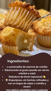 Panecillos de Cottage y Almendra al Horno 🧁🧀 Ingredientes: 1 taza de queso cottage 🧀 2 huevos 🥚 1/2 taza de harina de almendra 🌰 1/2 cucharadita de polvo para hornear 1 cucharadita de esencia de vainilla Edulcorante al gusto (puede ser stevia, eritritol o miel) Ralladura de limón (opcional) 🍋 🧁 ¡Esponjosos, sin harinas refinadas y con un toque de sabor a vainilla y limón! Una delicia saludable para cualquier momento. Instrucciones: Precalienta el horno a 180 °C (350 °F) y engrasa moldes p