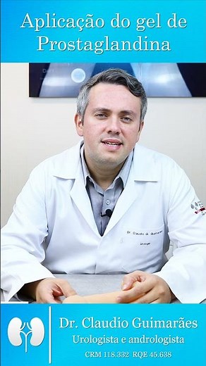 Aplicação do Gel de Prostaglandina | Dr. Claudio Guimarães #Shorts