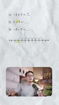 Penjumlahan dan Pengurangan bilangan bulat positif dan negatif segampang ini