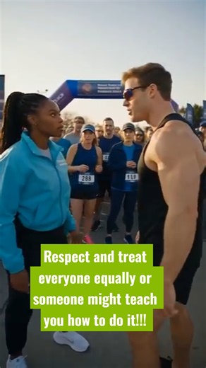 Respect and treat everyone equally or someone might teach you how to do #shewasready #instantkarma