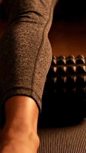 ASMR Foam Roller Relaxation: Leg Release & Soft Creaks